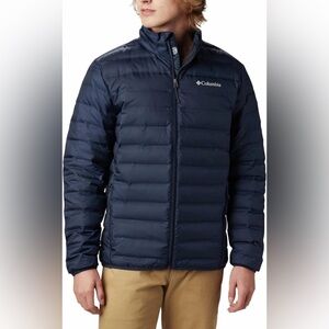 Columbia Puffer Jacket Collegiate Navy Small Active Fit Lightweight NWT